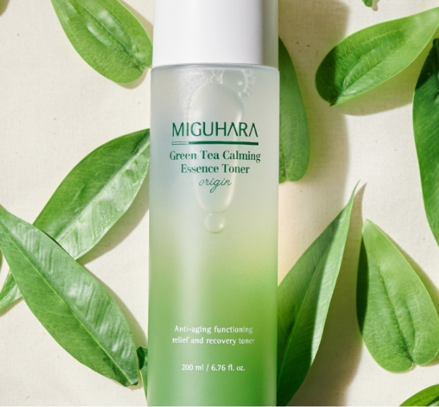 Tónico de Te verde 200ml | Green Tea Calming Essence Toner Origin MIGUHARA