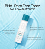 BHA+ Pore zero Toner | tónico de BHA+ Poros cero Be the skin