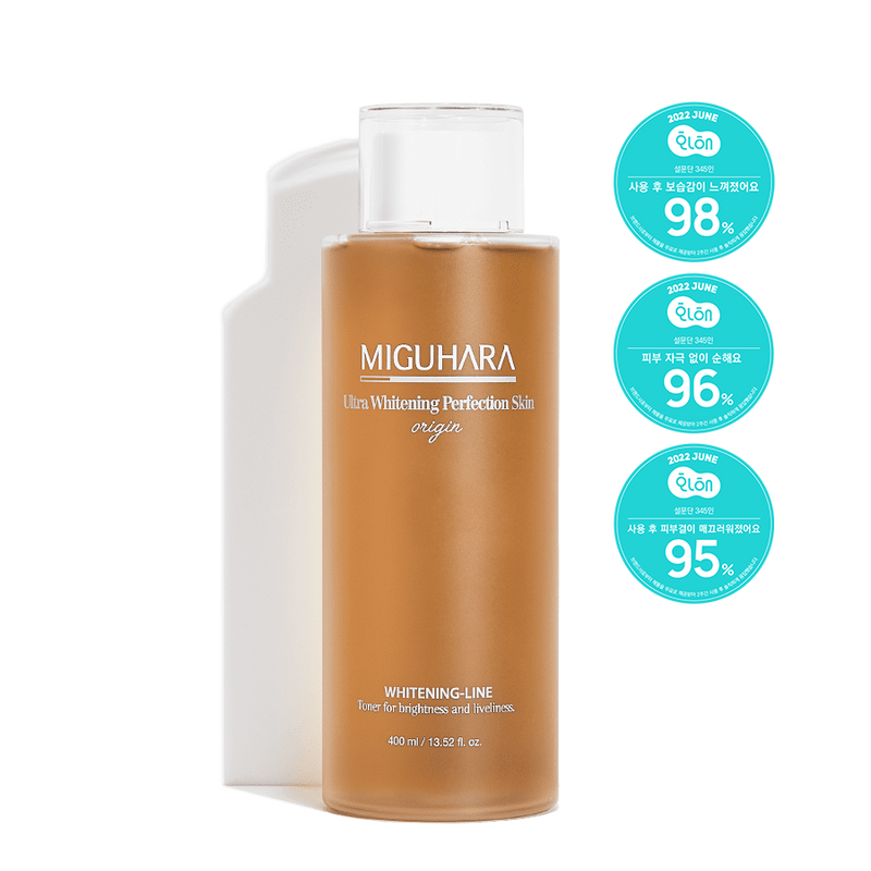 Ultra Whitening Perfection Skin Origin 400ml | Tónico ultra blanqueamiento  MIGUHARA